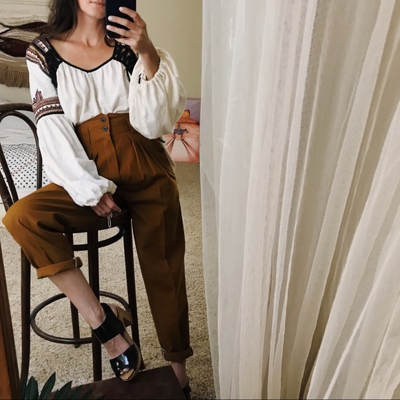 Free People Tops - Free People snow kisses peasant blouse boho top